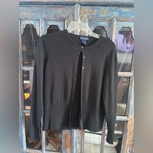 Ann Taylor Classic Black Cardigan